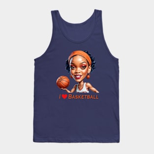 I Love Basketball Tank Top